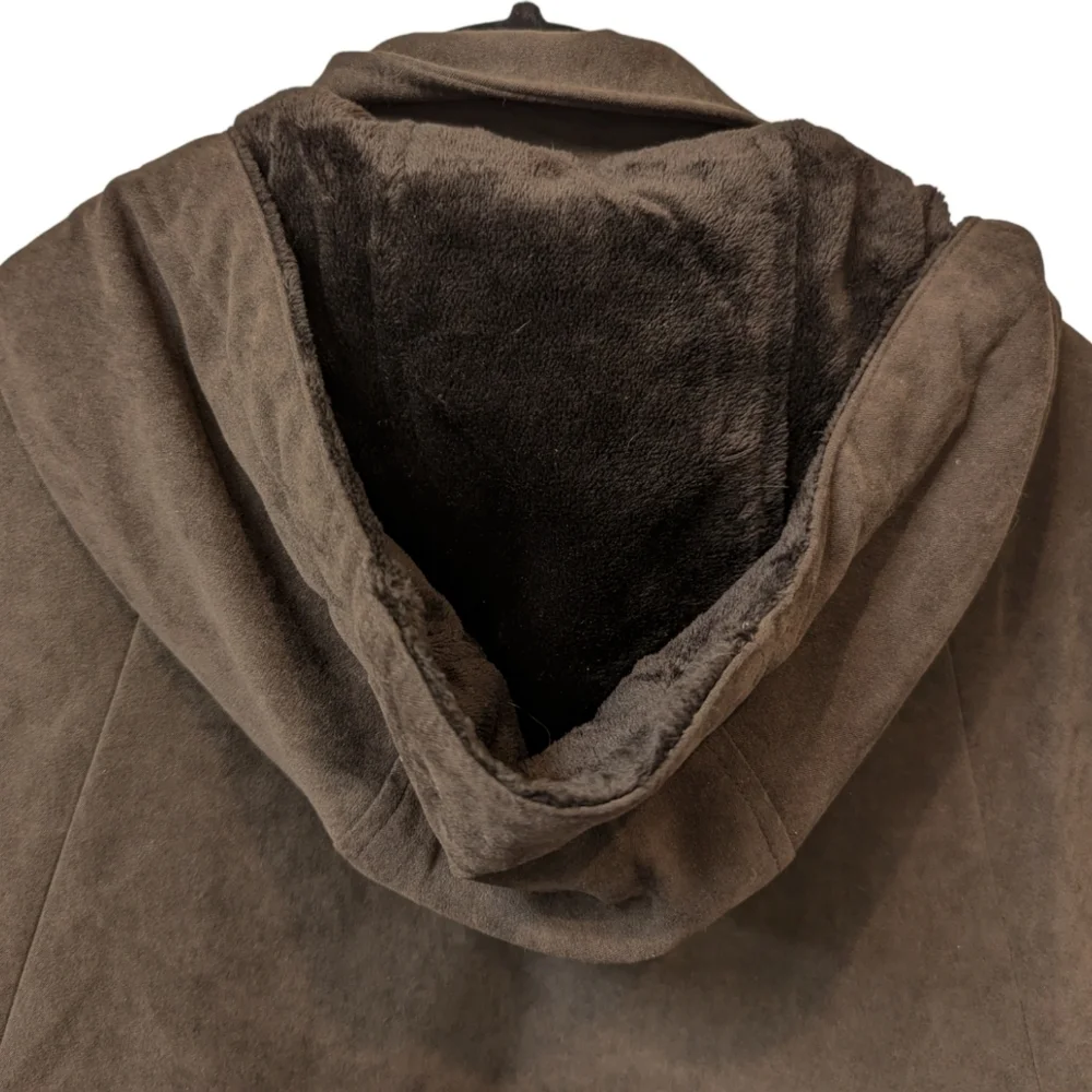 Braetan Chocolate Brown Hooded Women's Cold/Wet Weather Parka (XL) - Picture 6 of 9